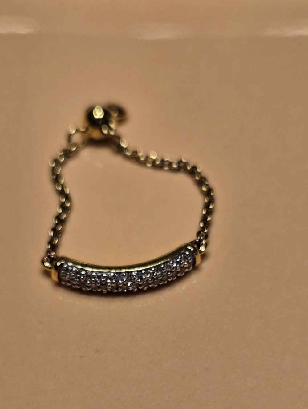 Monica Vinader Fiji Bar Adjustable Diamond Friendship Ring - Picture 9 of 12